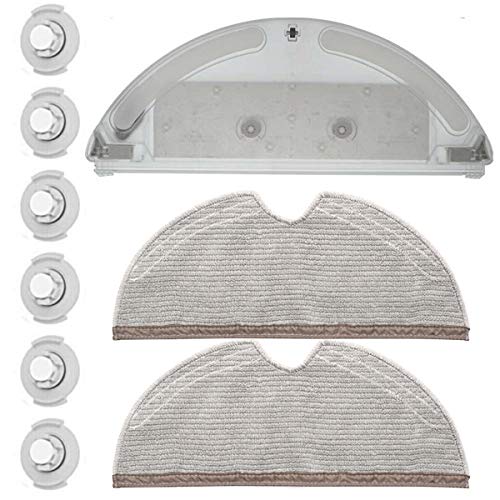 Tanque de agua núcleos cobertura completa Mop paño Kit para Xiaomi Roborock S5 S50 S51 S55 S6 S6 MAXV S5 MAX Partes de aspirador Tanque de agua núcleos cobertura completa Mop paño Kit para Xiaomi Roborock S5 S50 S51 S55 S6 S6 MAXV S5 MAX Partes de aspirador