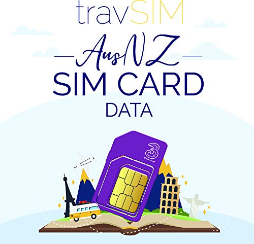 Tarjeta SIM Prepagada Australia & Nueva Zelanda - 12 GB Datos Móviles Rápidos + 3000 Mins & 3000 Textos - 30 Días Standard Micro Nano