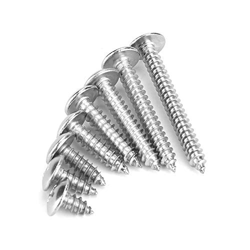 Tornillos autorroscantes M4 de acero inoxidable, 200 unidades, cabeza cruzada, tornillos roscantes para mecanización de madera Tornillos autorroscantes M4 de acero inoxidable, 200 unidades, cabeza cruzada, tornillos roscantes para mecanización de madera