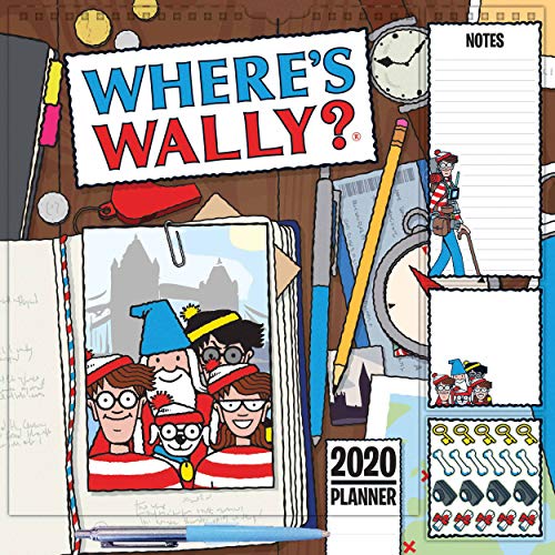 Where's Wally Household Square Wall Planner Calendar 2020