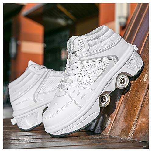 WJJ Patines Invisibles Patines De Hielo Zapatos De Polea LED Multifuncional Deformación Rodante Patinaje Quad Patinaje Deportes Al Aire Libre para Adultos Patines de Ruedas para niños WJJ Patines Invisibles Patines De Hielo Zapatos De Polea LED Multifuncional Deformación Rodante Patinaje Quad Patinaje Deportes Al Aire Libre para Adultos Patines de Ruedas para niños