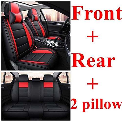 XINGBINGLE Fundas Asientos Coche Universales para Renault Clio Duster Clio 4 Seat Leon Ibiza Mitsubishi Lancer X Pajero Outlander Lancer Subaru Forester Accesorios Coche, Confort Rojo Negro XINGBINGLE Fundas Asientos Coche Universales para Renault Clio Duster Clio 4 Seat Leon Ibiza Mitsubishi Lancer X Pajero Outlander Lancer Subaru Forester Accesorios Coche, Confort Rojo Negro