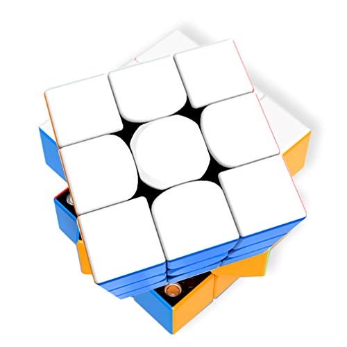 XWEM Magic Cube 3X3, Velocidad Magnética Cubo Profesional De 54 Mm Puzzle Tridimensional De 54 Mm Full Bright Shox-Color Niños Adultos Adultos Juguetes De Descompresión