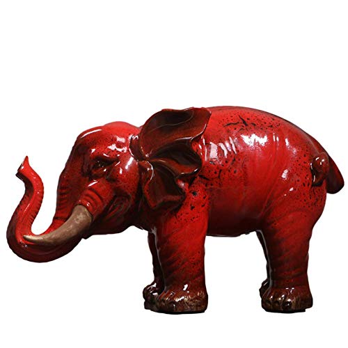 Ybzx Las estatuas de la decoración del Elefante, Elefante de cerámica adornan los Regalos de la Oficina de los Artes del Elefante Salvaje Antiguo