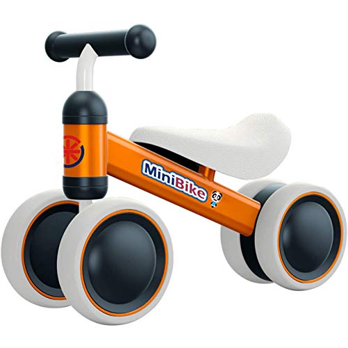 YGJT Bicicleta sin Pedales 1 Año Juguetes Bebes - Triciclos Bebes- Correpasillos Bebes 1 Año Regalo para 1 Año (Naranja)