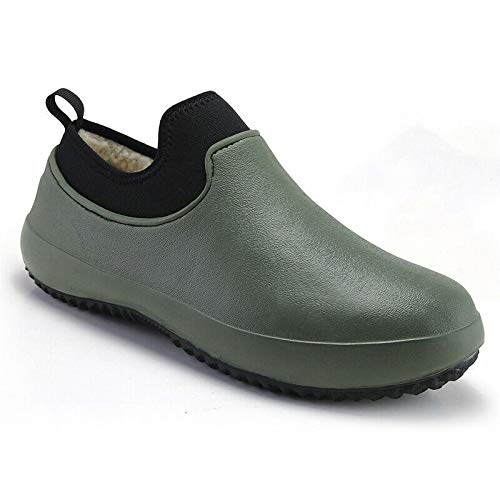 ZGHYBD Chef Shoes Waterproof Slip Unisex-Adult On Work Professional Shoe Work Slippers Food Service Shoe 43/-9.5 Green