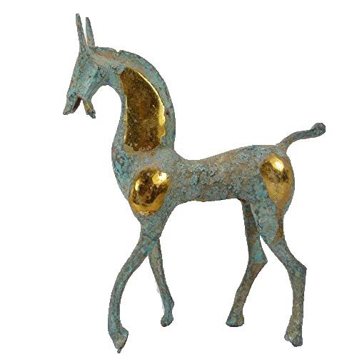 ZHIBO - Figura decorativa de caballo de cobre