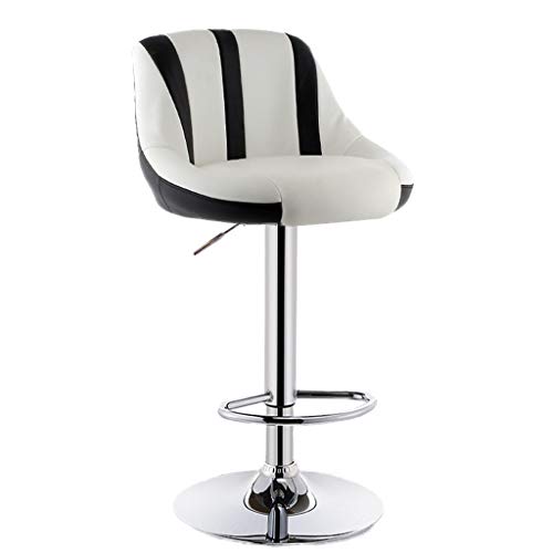 ZL Cuban Stripe Kitchen Bar Stools Chair con Respaldo, Modren Kitchen Island Stool Kitchen Swivel Breakfast Bar Stool, Steel Breakfast Bar Chair ZL Cuban Stripe Kitchen Bar Stools Chair con Respaldo, Modren Kitchen Island Stool Kitchen Swivel Breakfast Bar Stool, Steel Breakfast Bar Chair