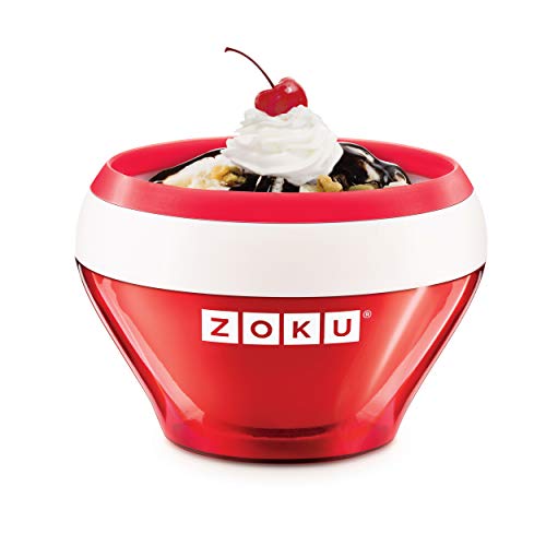 Zoku ZK120-RD Bowl helados cremosos-rojo, Plástico, Red