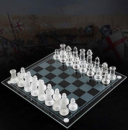 ZRSH Juego de Ajedrez Regalo K9 Glass Chess Juego de Ajedrez Elegante de Lujo Embalaje de Lucha Mediana Juego de Ajedrez Internacional Juego de Ajedrez de Tablero de Vidrio,35 * 35cm ZRSH Juego de Ajedrez Regalo K9 Glass Chess Juego de Ajedrez Elegante de Lujo Embalaje de Lucha Mediana Juego de Ajedrez Internacional Juego de Ajedrez de Tablero de Vidrio,35 * 35cm