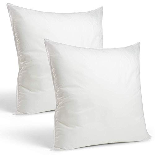 2 Rellenos cojines sofa hipoalergénicas para funda cojines decoracion y para almohadas de cama (55x55)