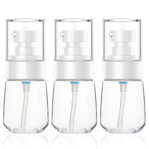 3 piezas Botellas y contenedores de viaje de loción, botella de dispensador transparente de 30 ml / 1 oz Juego de acondicionador de champú de esencia Botella de bomba presionada recargable vacía Conte 3 piezas Botellas y contenedores de viaje de loción, botella de dispensador transparente de 30 ml / 1 oz Juego de acondicionador de champú de esencia Botella de bomba presionada recargable vacía Conte