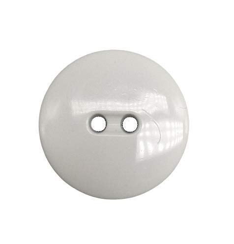 50 Botones Blancos Redondos - Dos Agujeros - 20 mm - Accesorio de Costura y Manualidades - Fabricado y Enviado desde España 50 Botones Blancos Redondos - Dos Agujeros - 20 mm - Accesorio de Costura y Manualidades - Fabricado y Enviado desde España