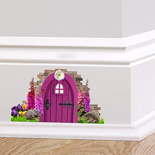 A TODO COLOR LILA Duendecillo Hada PUERTA ADHESIVO DE PARED Dedalera ERIZO ratón A TODO COLOR LILA Duendecillo Hada PUERTA ADHESIVO DE PARED Dedalera ERIZO ratón