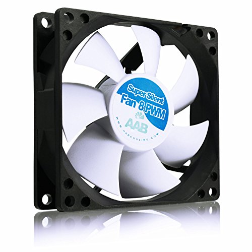 AABCOOLING Super Silent Fan 8 PWM - Un Silencioso y Muy Efectivo Ventilador 80mm para Procesador, Ventilador CPU, Fan Cooler 8cm, Ventilador 12V, 30-56m3/h, 600-2000 RPM 9,5~17,9 dB(A)