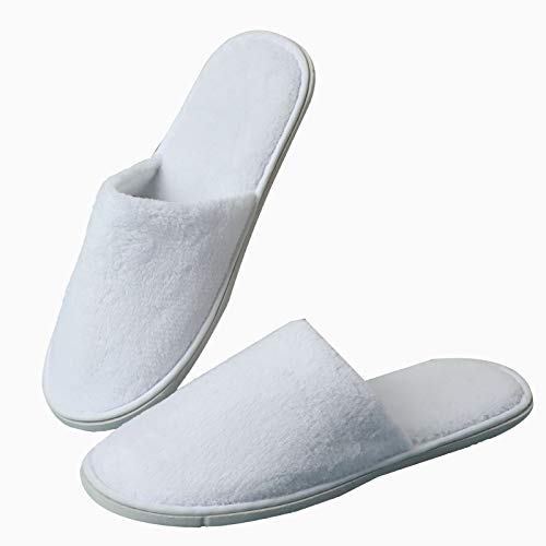 AELEGASN 10 Pares De Zapatillas Desechables Vellón De Coral,Unisex Zapatillas De SPA Antideslizantes Zapatillas De Hotel con Puntera Cerrada para Invitados Viaje Hogar Baño AELEGASN 10 Pares De Zapatillas Desechables Vellón De Coral,Unisex Zapatillas De SPA Antideslizantes Zapatillas De Hotel con Puntera Cerrada para Invitados Viaje Hogar Baño