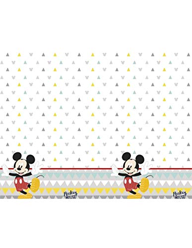 ALMACENESADAN 1126; Mantel para Fiestas y cumpleaños Disney Mickey Mouse; Dimensiones del Producto 120x180 cm;