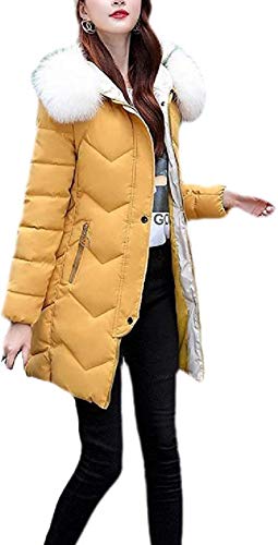 AlvaLynd Women's Winter Undershirts Thick Parka Coat Mid Long Length Down Jacket Coat