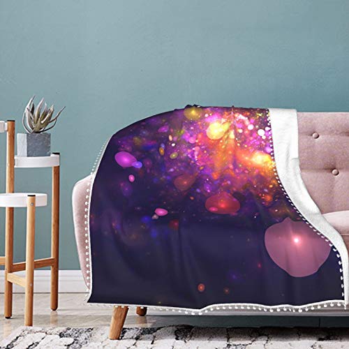 Alysai Colorful Fireworks Modern Blanket,Fluffy Blanket,Bed Throw Blanket,Cozy Blankets For Kids,Couch Blanket,Thick Fleece 80"x60"
