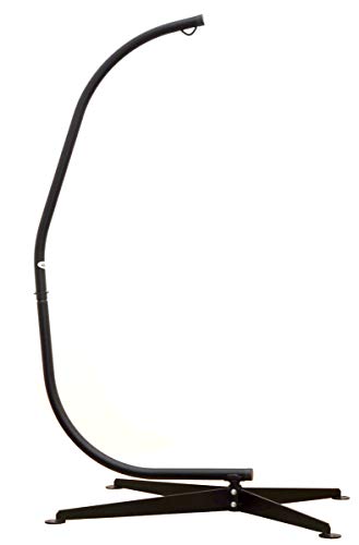 AMANKA Sostén para Silla Colgante 205cm Soporte para Columpio Estructura de Acero Negro Peso máx 120Kg AMANKA Sostén para Silla Colgante 205cm Soporte para Columpio Estructura de Acero Negro Peso máx 120Kg