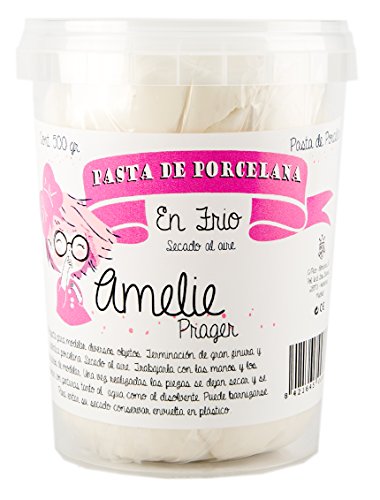Amelie Prager 891600 Pasta de Porcelana, Blanco, 500 g