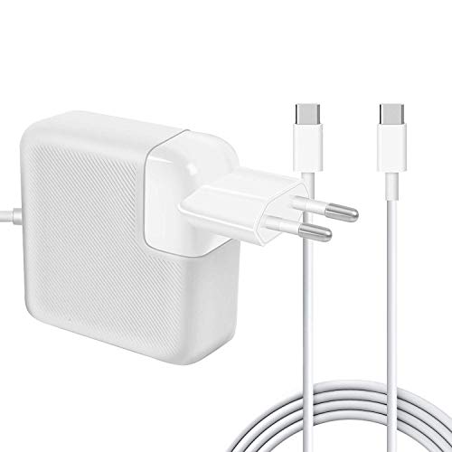 AndMore Cargador Compatible con MacBook Pro 87W, Type C USB-C Cargador de Adaptador de Corriente para 13" 15" Late 2016 Trabajando con MacBook/MacBook Pro (A1534 A1706 A1707 A1708)