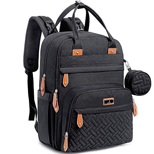 BabbleRoo Mochilas de Pañales para Bebé, Gran Capacidad Mochila de Cambio Bolsa para Pañales con Cambiador y Porta Chupones para Mamá y Papá (negro) BabbleRoo Mochilas de Pañales para Bebé, Gran Capacidad Mochila de Cambio Bolsa para Pañales con Cambiador y Porta Chupones para Mamá y Papá (negro)