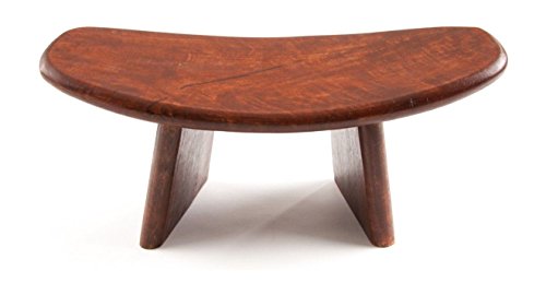 Banco de meditación, 40 x 18 cm, madera, color marrón, para meditación, de madera de mango, asiento para yoga, asiento ergonómico, regalo esotérico