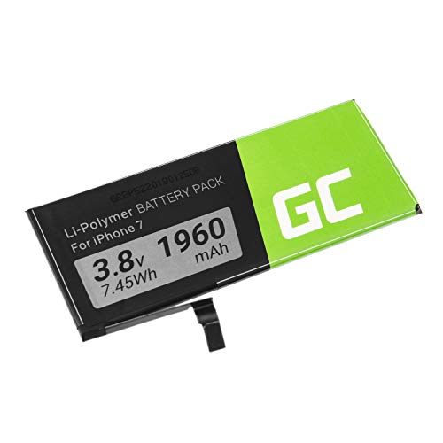 Batería de Repuesto Interna Green Cell Compatible con iPhone 7 | Li-Polymer | 1960 mAh 3.8 V | Batería de reemplazo para teléfono móvil del Smartphone | Recargable Batería de Repuesto Interna Green Cell Compatible con iPhone 7 | Li-Polymer | 1960 mAh 3.8 V | Batería de reemplazo para teléfono móvil del Smartphone | Recargable