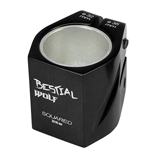Bestial Wolf Nuevo Clamp 2 Tornillos Squared141, Color Negro, 32-35 mm