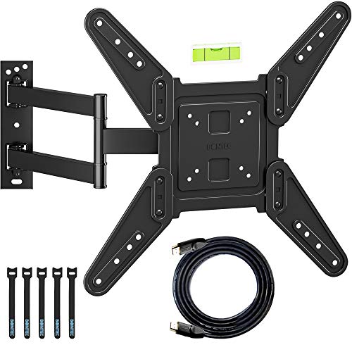 BONTEC Soporte TV Pared para Televisores Planos/Curvos con LED/LCD de 26-55 Pulgadas, Inclinación/Giro/Rotación, hasta 45kgs, Máx VESA 400x400mm, Nivel de Burbuja, ataduras de Cable incluidos BONTEC Soporte TV Pared para Televisores Planos/Curvos con LED/LCD de 26-55 Pulgadas, Inclinación/Giro/Rotación, hasta 45kgs, Máx VESA 400x400mm, Nivel de Burbuja, ataduras de Cable incluidos