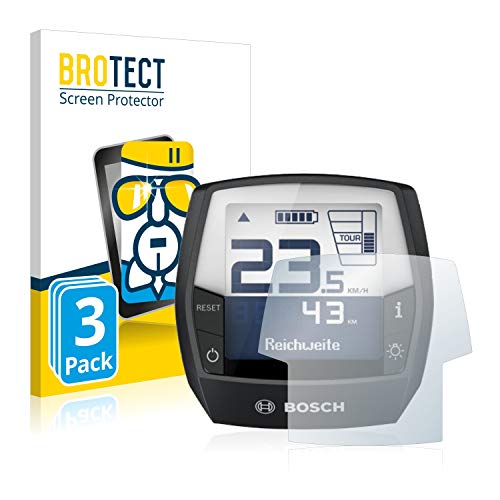 BROTECT Protector Pantalla Cristal Compatible con Bosch Intuvia Performance Line (E-Bike Display) Protector Pantalla Vidrio (3 Unidades)