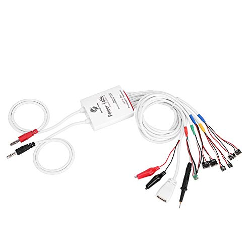Cable de prueba de fuente de alimentación de CC, de interruptor de encendido de reparación de teléfono, prueba de corriente de funcionamiento de placa lógica y activación de batería para teléfono