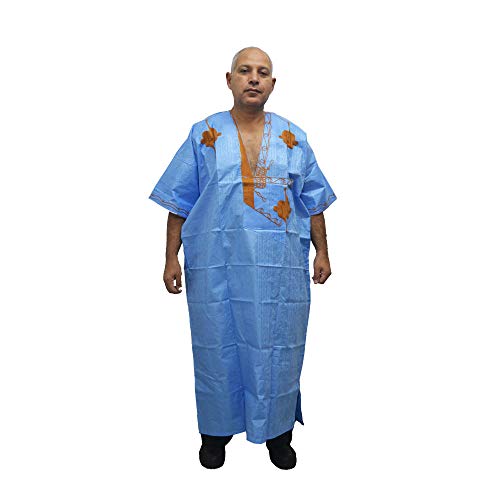 Caftán chilaba djellaba Modelo Sahara Tuareg para Hombre, Mide de Ancho 75 cm y Largo 140 cm Aproximadamente