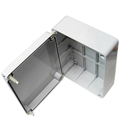 Caja de conexiones, 300 x 220 x 120 mm, carcasa impermeable adaptable IP56 PVC exterior con tornillos