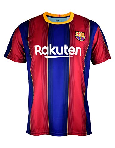 Camiseta Replica FC. Barcelona 1ª EQ Temporada 2020-21 - Producto con Licencia - Dorsal Liso - 100% Poliester - Talla L