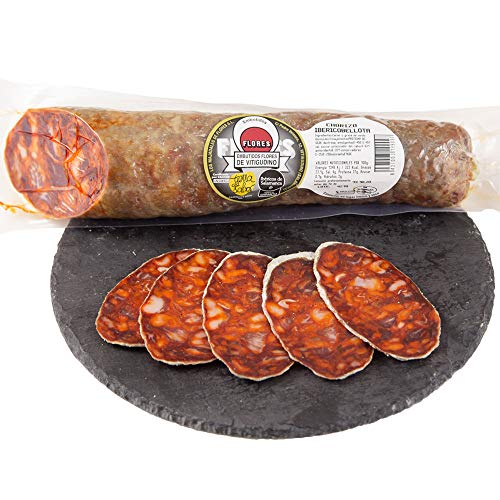 Chorizo Cular Ibérico de Bellota de Salamanca. ENTREGA 24-72 HORAS 29,70€. Peso aprox 1kg. Embutidos Flores