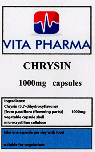 CHRYSIN 1000 mg, 365 cápsulas, 1 año de suministro, TAKE ONE A Day, por Vita Pharma, mejor valor, producto de calidad del Reino Unido, compra ahora para entrega rápida