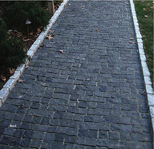 Conjuntos de piedra caliza negra de carbón natural para calzada, adoquines de patio, pavimentación de 560 piezas de jardín, paisajismo, pasarela, bordes de piedra Conjuntos de piedra caliza negra de carbón natural para calzada, adoquines de patio, pavimentación de 560 piezas de jardín, paisajismo, pasarela, bordes de piedra