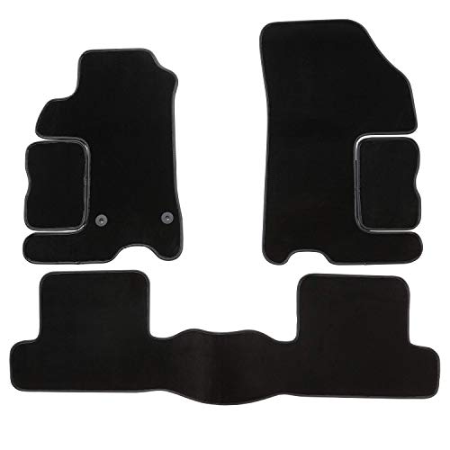 DBS Alfombrillas de Coche - A Medida - Alfombrillas para Coche - 3 uds. - Antideslizante - Moqueta en Negro 1000 g/m² - Aspecto Terciopelo - Modelo Luxe - 1763933 DBS Alfombrillas de Coche - A Medida - Alfombrillas para Coche - 3 uds. - Antideslizante - Moqueta en Negro 1000 g/m² - Aspecto Terciopelo - Modelo Luxe - 1763933