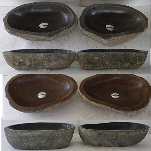 Dos lavabo per bagno en piedra natural, diametro aproximadamente 45 cm. Elección sobre fotos con dimensiones exactas Dos lavabo per bagno en piedra natural, diametro aproximadamente 45 cm. Elección sobre fotos con dimensiones exactas