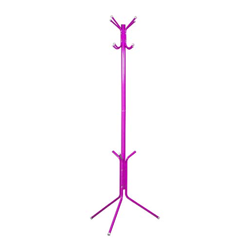duehome - Perchero de pie para Colgar Ropa, Perchero Color Rosa, Estructura metálica, Medidas: 185 cm (Alto) x 61 cm (diametro)
