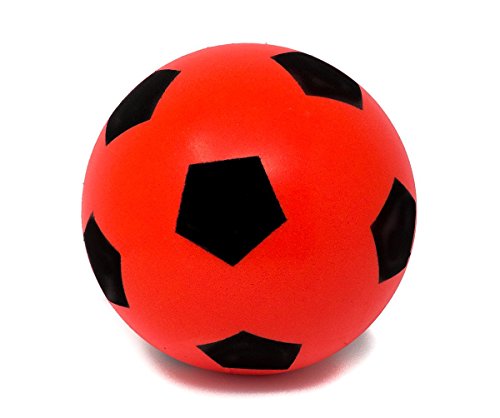 E-Deals Balón de fútbol, Suave, de Espuma, para Interior y Exterior (20 cm)