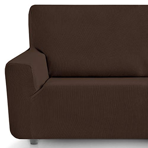 Eiffel Textile Funda Sillon Elastica Protector Adaptable Rústica, Marrón, 1 Plaza (70-110 cm) Eiffel Textile Funda Sillon Elastica Protector Adaptable Rústica, Marrón, 1 Plaza (70-110 cm)