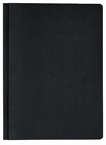 Elba 23462SW - Carpeta doble (320 g/m2, cartón manila, aproximadamente 200 hojas A4, 50 unidades), color negro