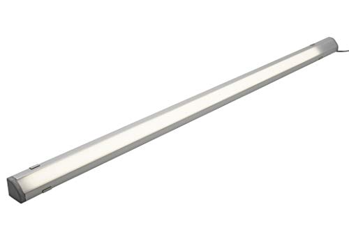 ERSA T01 - Lámpara LED bajo armario de esquina 562 mm para interior casa Aluminio con acabado anodizado. Encendido/apagado táctil. Luz natural (4100 K). Driver de 10 W incluido.