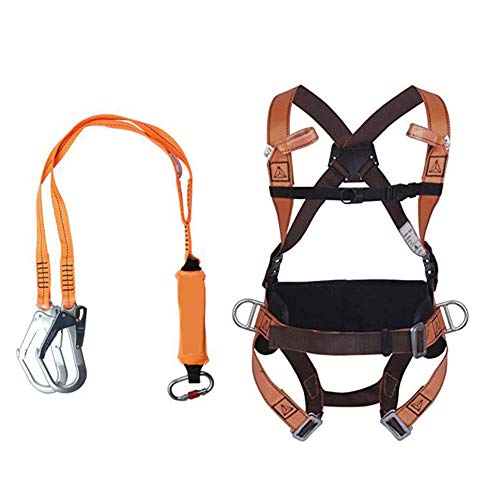 Escalada Arnés De Cuerpo Entero, 1,2 M Andamio De Detención De Caídas Con Arnés De Seguridad Del Kit Automático Hebillas Y 2 Bucles De Cinta Para El Trabajo En Altura Del Arnés Cuerda De Seguridad Escalada Arnés De Cuerpo Entero, 1,2 M Andamio De Detención De Caídas Con Arnés De Seguridad Del Kit Automático Hebillas Y 2 Bucles De Cinta Para El Trabajo En Altura Del Arnés Cuerda De Seguridad