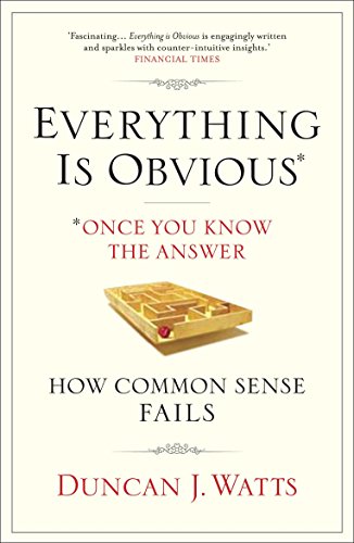 Everything is Obvious: Why Common Sense is Nonsense