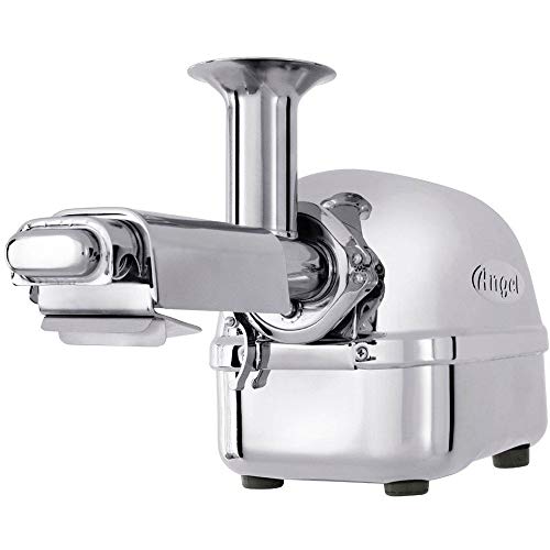 Exprimidor de jugo de frutas y verduras horizontal Angel, 100 % de acero inoxidable con 3 niveles de extracción y una potencia de 3 caballos. Calidad profesional. Exprimidor de jugo de frutas y verduras horizontal Angel, 100 % de acero inoxidable con 3 niveles de extracción y una potencia de 3 caballos. Calidad profesional.