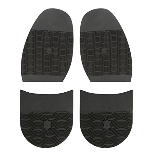 F Fityle 2 Pares de Zapatos para Hombres Reparación de Varilla de Goma en Suelas Medio Antideslizante